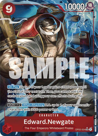 Edward.Newgate (OP02-004) (Alternate Art) - Foil (Premium Booster -The Best- [PRB-01])(OP02-004)(SR)