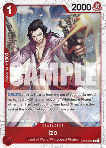 Izo (OP03-003) (Jolly Roger Foil) - Foil (Premium Booster -The Best- [PRB-01])(OP03-003)(R)