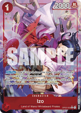 Izo (OP03-003) (Alternate Art) - Foil (Premium Booster -The Best- [PRB-01])(OP03-003)(R)