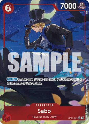Sabo (OP05-007) (Alternate Art) - Foil (Premium Booster -The Best- [PRB-01])(OP05-007)(SR)
