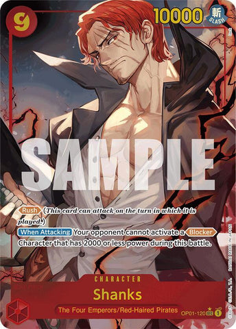 Shanks (OP01-120) (Alternate Art) - Foil (Premium Booster -The Best- [PRB-01])(OP01-120)(SEC)
