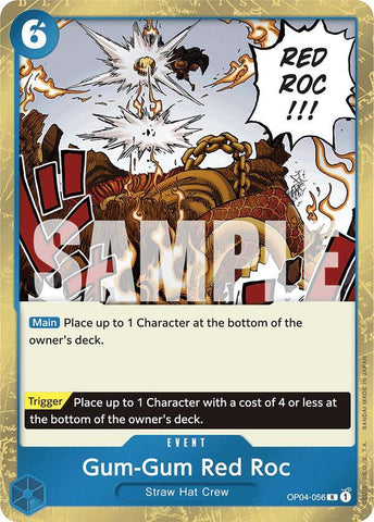 Gum-Gum Red Roc (Jolly Roger Foil) - Foil (Premium Booster -The Best- [PRB-01])(OP04-056)(R)