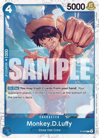 Monkey.D.Luffy (P-055) (Jolly Roger Foil) - Foil (Premium Booster -The Best- [PRB-01])(P-055)(PR)
