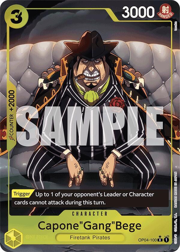 Capone"Gang"Bege (OP04-100) (Alternate Art) - Foil (Premium Booster -The Best- [PRB-01])(OP04-100)(R)