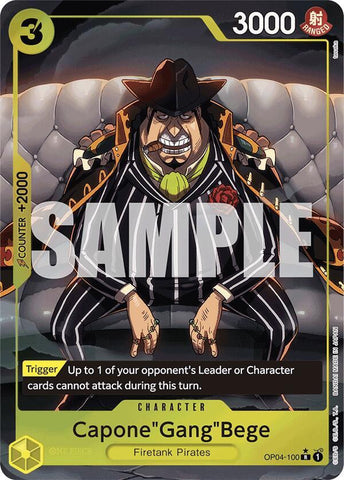 Capone"Gang"Bege (OP04-100) (Alternate Art) - Foil (Premium Booster -The Best- [PRB-01])(OP04-100)(R)