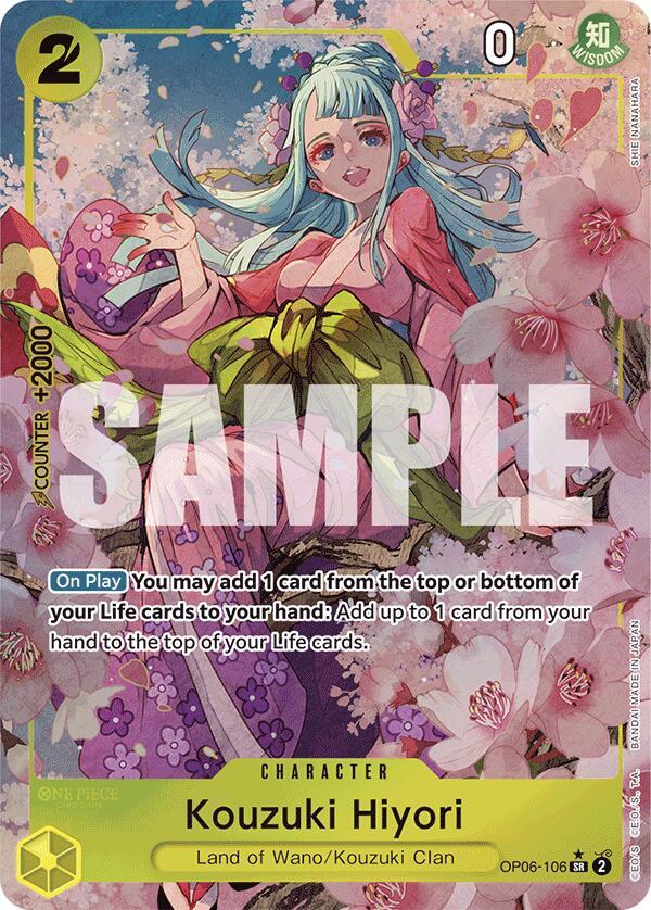 Kouzuki Hiyori (Alternate Art) - Foil (Premium Booster -The Best- [PRB-01])(OP06-106)(SR)