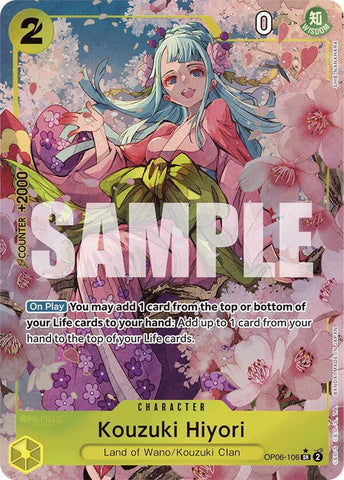 Kouzuki Hiyori (Alternate Art) - Foil (Premium Booster -The Best- [PRB-01])(OP06-106)(SR)