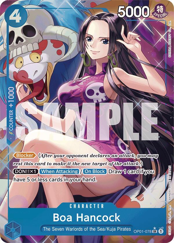 Boa Hancock (OP01-078) (Alternate Art) - Foil (Premium Booster -The Best- [PRB-01])(OP01-078)(SR)