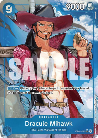 Dracule Mihawk (OP01-070) (Alternate Art) - Foil (Premium Booster -The Best- [PRB-01])(OP01-070)(SR)