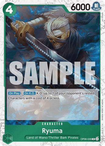 Ryuma (Jolly Roger Foil) - Foil (Premium Booster -The Best- [PRB-01])(OP06-036)(R)