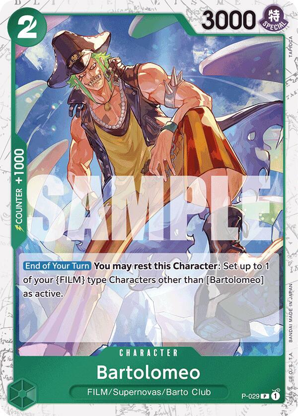 Bartolomeo (P-029) (Jolly Roger Foil) - Foil (Premium Booster -The Best- [PRB-01])(P-029)(PR)
