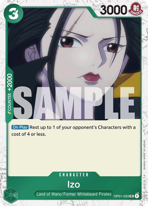 Izo (OP01-033) (Jolly Roger Foil) - Foil (Premium Booster -The Best- [PRB-01])(OP01-033)(UC)