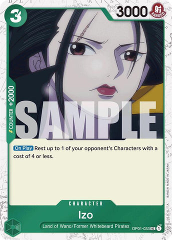 Izo (OP01-033) (Jolly Roger Foil) - Foil (Premium Booster -The Best- [PRB-01])(OP01-033)(UC)