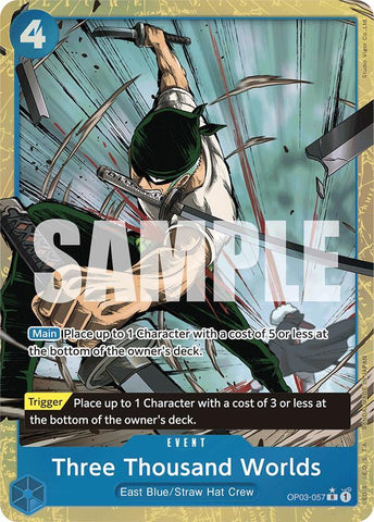 Three Thousand Worlds (Alternate Art) - Foil (Premium Booster -The Best- [PRB-01])(OP03-057)(R)