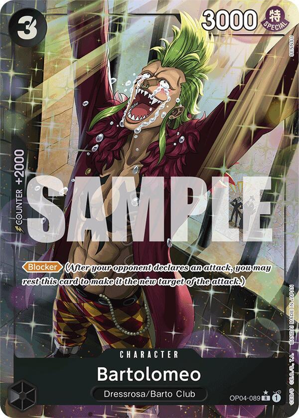 Bartolomeo (OP04-089) (Alternate Art) - Foil (Premium Booster -The Best- [PRB-01])(OP04-089)(R)
