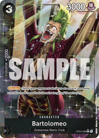 Bartolomeo (OP04-089) (Alternate Art) - Foil (Premium Booster -The Best- [PRB-01])(OP04-089)(R)