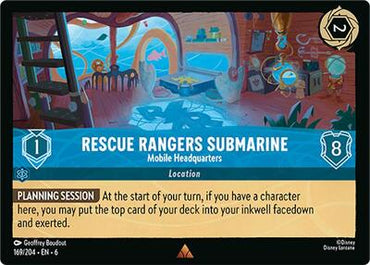 Rescue Rangers Submarine - Mobile Headquarters - Cold Foil (Azurite Sea)(6-169/204)(R)