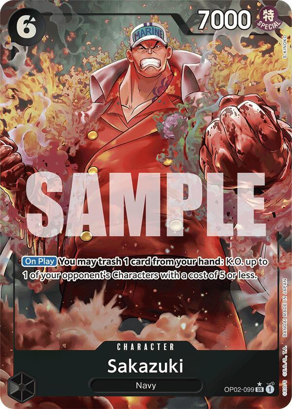 Sakazuki (Alternate Art) - Foil (Premium Booster -The Best- [PRB-01])(OP02-099)(SR)