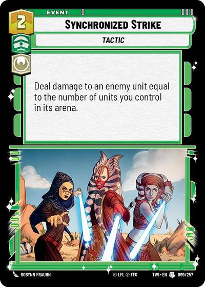 Synchronized Strike - Foil (Twilight of the Republic)(TWI-099/257)(U)