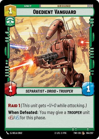Obedient Vanguard (Twilight of the Republic)(TWI-104/257)(C)