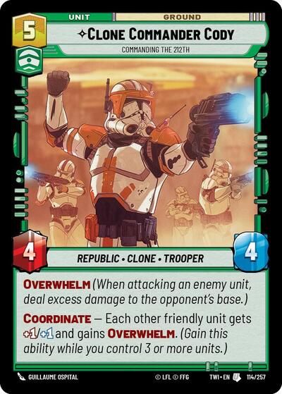 Clone Commander Cody, Commanding the 212th (Twilight of the Republic)(TWI-114/257)(U)