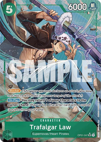 Trafalgar Law (OP01-047) (Alternate Art) - Foil (Premium Booster -The Best- [PRB-01])(OP01-047)(SR)