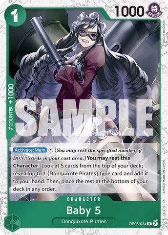 Baby 5 (OP05-034) (Jolly Roger Foil) - Foil (Premium Booster -The Best- [PRB-01])(OP05-034)(R)
