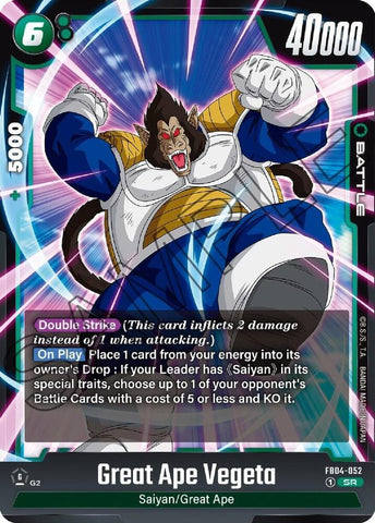 Great Ape Vegeta [Foil] (FB04-052)(SR)