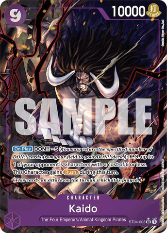 Kaido (ST04-003) (Alternate Art) - Foil (Premium Booster -The Best- [PRB-01])(ST04-003)(SR)