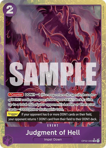 Judgment of Hell (Alternate Art) - Foil (Premium Booster -The Best- [PRB-01])(OP02-089)(R)