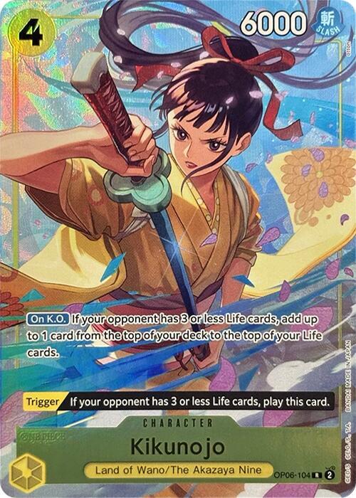 Kikunojo [Premium Card Collection -Best Selection Vol. 2-] [Foil] (One Piece Promotion Cards)(OP06-104)(R)