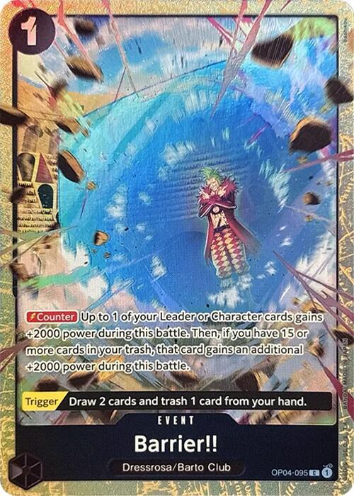 Barrier!! [Premium Card Collection -Best Selection Vol. 2-] [Foil] (One Piece Promotion Cards)(OP04-095)(C)