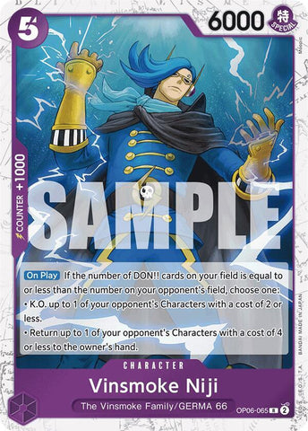 Vinsmoke Niji (OP06-065) (Jolly Roger Foil) - Foil (Premium Booster -The Best- [PRB-01])(OP06-065)(R)
