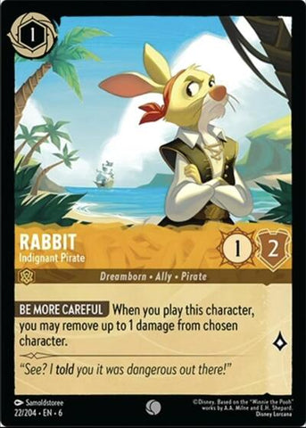 Rabbit - Indignant Pirate (Azurite Sea)(6-022/204)(C)