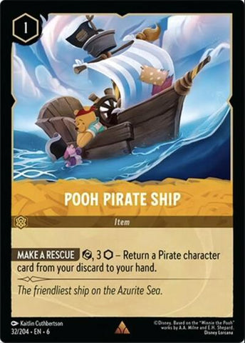 Pooh Pirate Ship - Cold Foil (Azurite Sea)(6-032/204)(R)