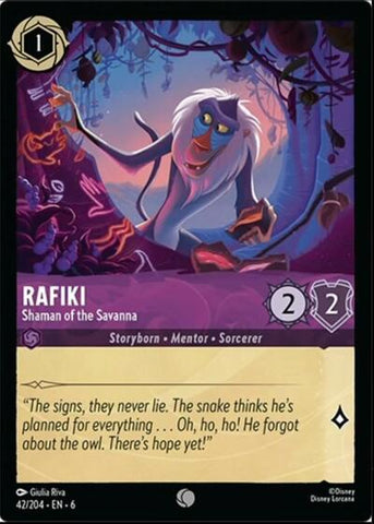 Rafiki - Shaman of the Savanna (Azurite Sea)(6-042/204)(C)