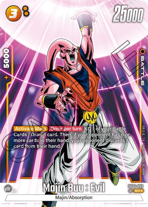 Majin Buu : Evil [093] [Alternate Art] [Foil] (FB04-093)(SR)