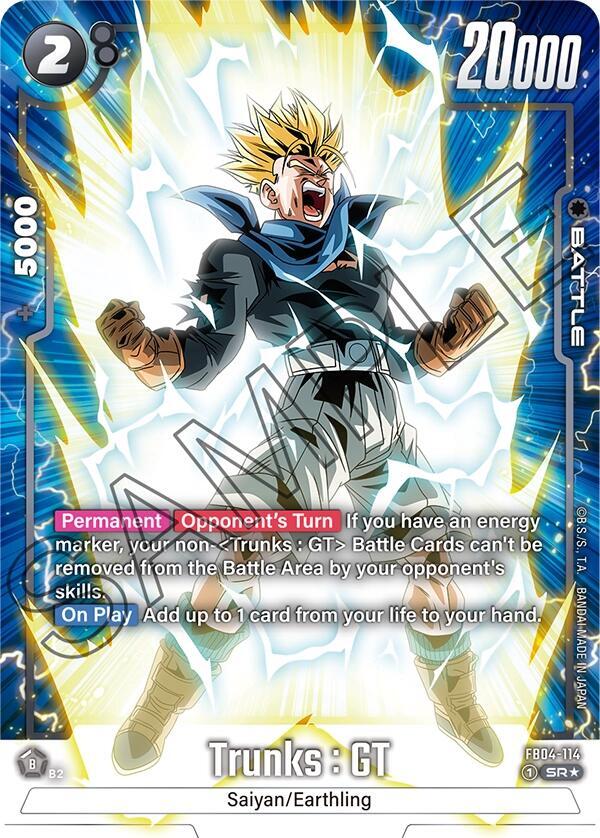Trunks : GT [114] [Alternate Art] [Foil] (FB04-114)(SR)