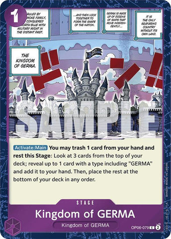 Kingdom of GERMA (Jolly Roger Foil) - Foil (Premium Booster -The Best- [PRB-01])(OP06-079)(C)