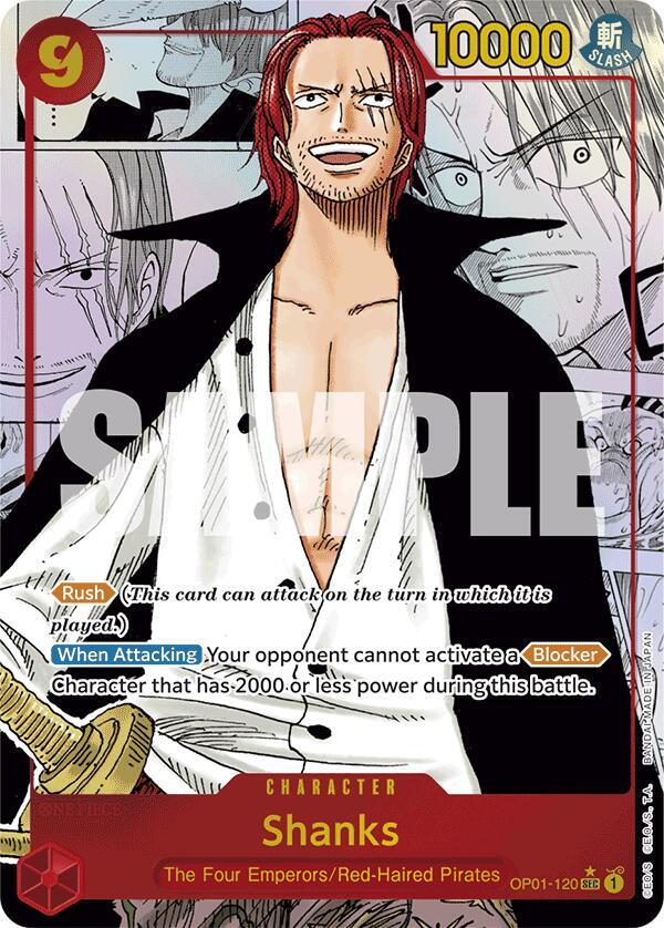 Shanks (Manga) - Foil (Premium Booster -The Best- [PRB-01])(OP01-120)(SEC)