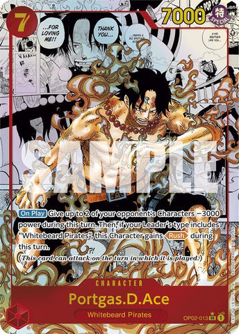 Portgas.D.Ace (Manga) - Foil (Premium Booster -The Best- [PRB-01])(OP02-013)(SR)