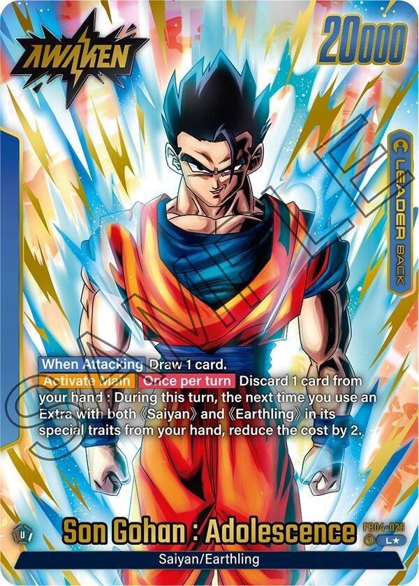 Son Gohan : Adolescence [026] [Alternate Art] [Foil] (FB04-026)(L)