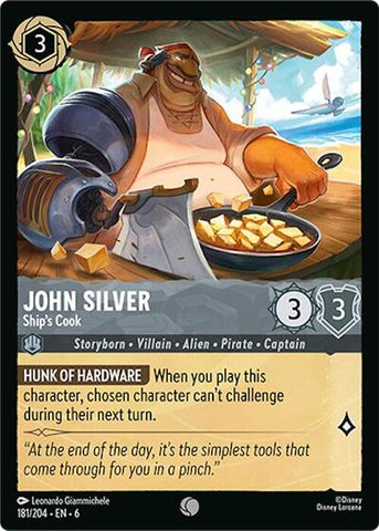 John Silver - Ship's Cook (Azurite Sea)(6-181/204)(C)