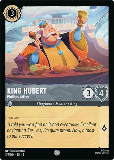 King Hubert - Phillip's Father (Azurite Sea)(6-179/204)(C)