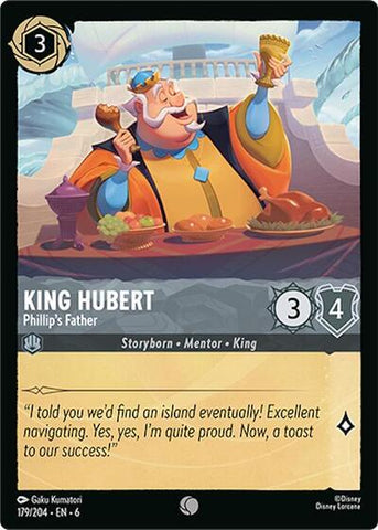 King Hubert - Phillip's Father - Cold Foil (Azurite Sea)(6-179/204)(C)