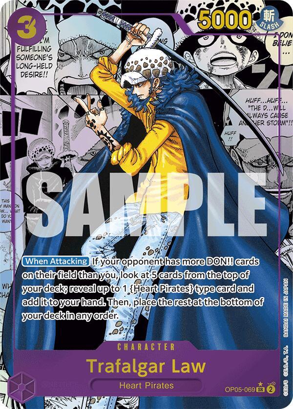 Trafalgar Law (OP05-069) (Manga) - Foil (Premium Booster -The Best- [PRB-01])(OP05-069)(SR)