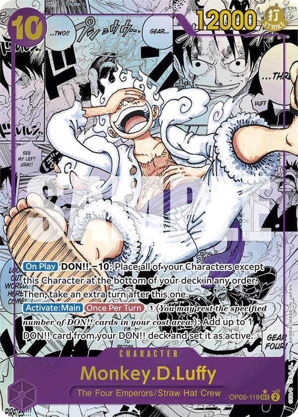 Monkey.D.Luffy (OP05-119) (Manga) - Foil (Premium Booster -The Best- [PRB-01])(OP05-119)(SEC)