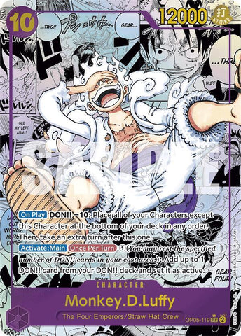 Monkey.D.Luffy (OP05-119) (Manga) - Foil (Premium Booster -The Best- [PRB-01])(OP05-119)(SEC)