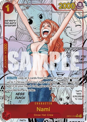 Nami (OP01-016) (Manga) - Foil (Premium Booster -The Best- [PRB-01])(OP01-016)(R)