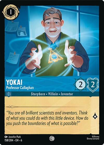 Yokai - Professor Callaghan (Azurite Sea)(6-158/204)(C)